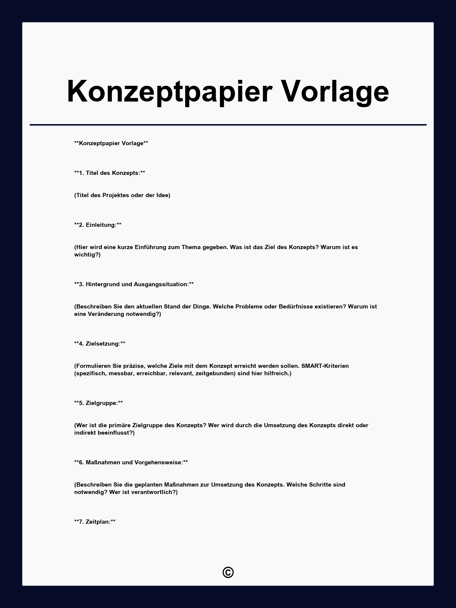 Konzeptpapier Vorlage